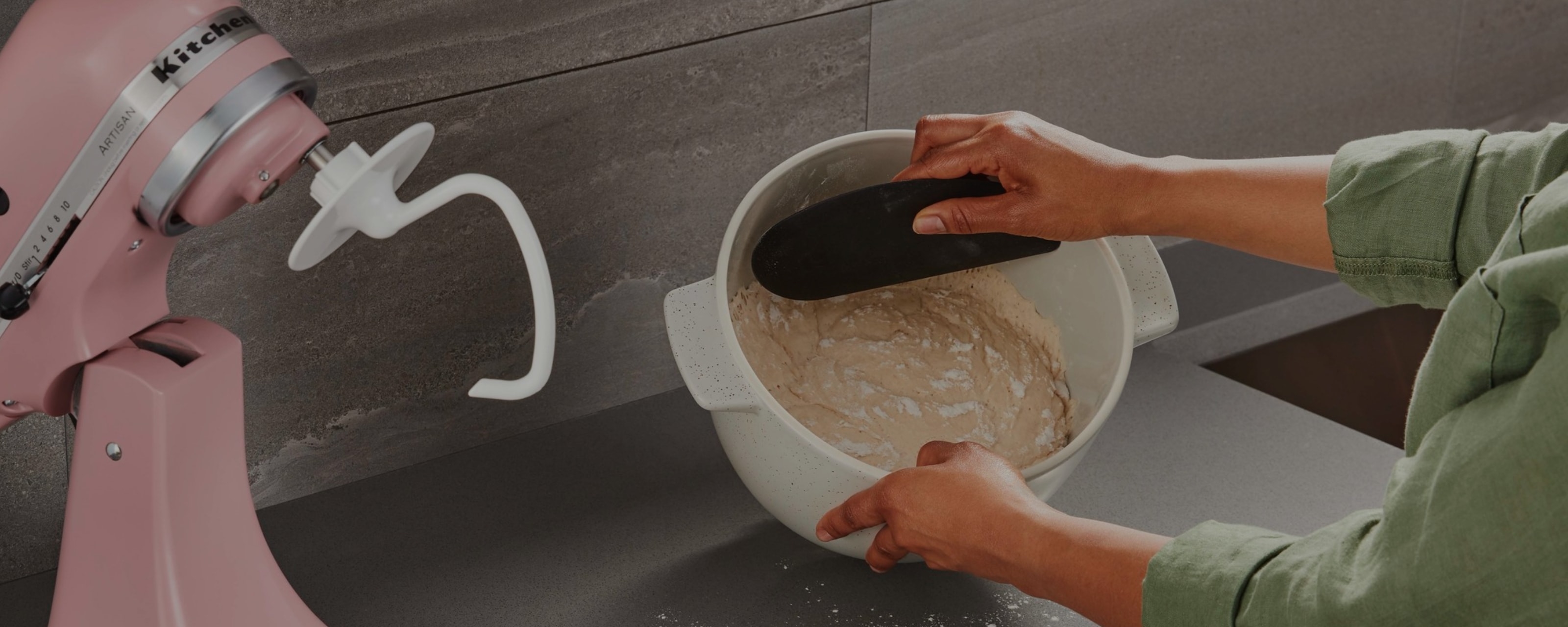 Bread mixing bowl with baking lid KitchenAid UK